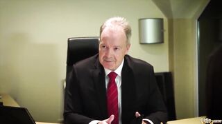 Hot old young threesome scene grandpa fucking 2 teens