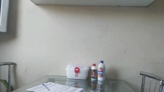 Patient arrives for consultation, and Doctor ends up eating his ass