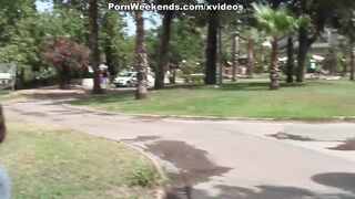 Two chicks works on a dick