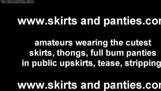 I get so frisky when strangers peek at my panties