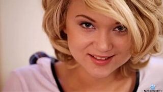 Petite college teen fucks her way to creampie