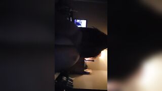 Big booty Latina mom rides a black cock when her husband is gone