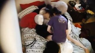 Hidden Cam - Lesbian Bondage from live camera lesbo