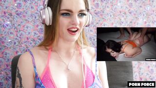 Carly Rae Summers Reacts to ROUGH POWER FUCK MAKES HER BRAIN MELT - PF Porn Reactions Ep IV