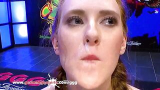 Linda Sweet has no time for another dick. Bukkake is what she love's - Germangoogirls