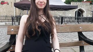 Flashing my pussy in London