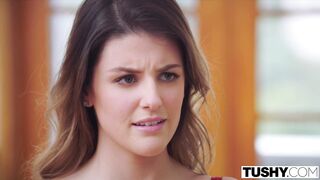 TUSHY Busty Brunette Gets Her Ass Dominated By Boss