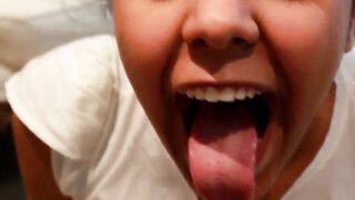 Throat, tongue and roof of mouth