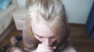 Do you like my blowjob? Yes, keep sucking and I'll release the cum on you