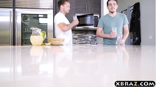 Housewife with big boobies fucks a much y. guy