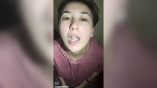 Filthy Pig swallows cum in toilet