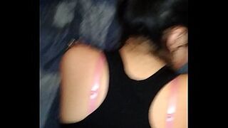 My husband fucks me in doggy style and cum inside my wet pussy