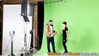Teen interracially jizzed