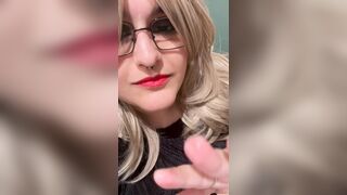 Masturbation in a public toilette