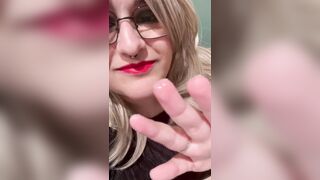 Masturbation in a public toilette