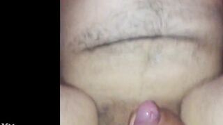 pegging and stroking my boyfriend until he cums