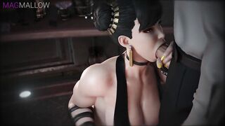 Street Fighter - Chun-Li Dick Sucking & Swallowing (Sound)