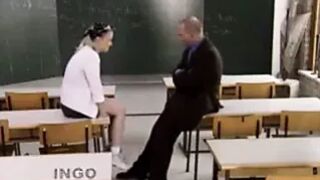 WALL Schoolgirl Loves Her Detention !