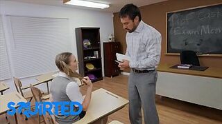 Dirty (Ashley Lane) squirts on teachers big dilf dick - Squirted
