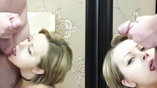 Double sucking and cum eating from a very beautiful girl