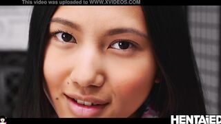 PERFECT AHEGAO | Asian teen extreme masturbation | May Thai