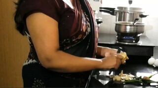 Indian village Desi Kitchen sex with bhabhi, 3 orgasms, clear Hindi audio