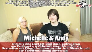 German chubby blonde girlfriend – couple’s first casting