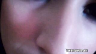 Petite Latina babe Layla Rose plays with her twat