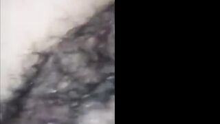 Girlfriend showing Hairy Pussy & Masturbating by Fingering
