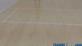 Busty sluts feet cumshot