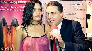 Carlota Teen (now Penelope Cum) gives a blowjob lesson for Andrea Diprè