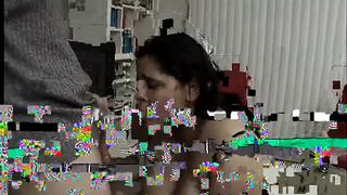 Latina with huge juggs sucks dude's love cannon and takes load