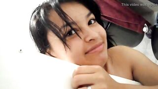 Surprised Mexican in the bathroom