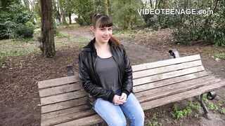 lovely brunette teen first anal porn casting