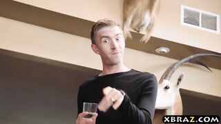 18 years old Sidney Alexis fucks her neighbors huge cock