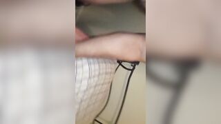 Cum after stroking that ass