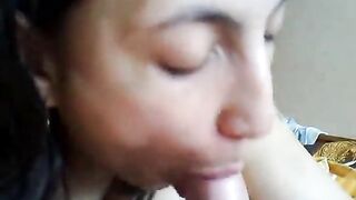 blowjob cum sperm swallow arab