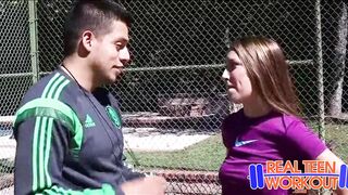 Cute Teen Fucks Soccer Coach To Make The Team