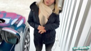 Petite young blonde gets fisted by old man !