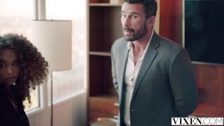 VIXEN Stunning petite Cecilia Lion seduces her playboy boss