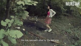 Divorced the student for intimate photos, and fucked in the woods || Murstar