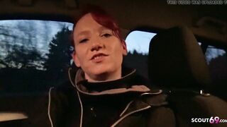 GERMAN SCOUT - GINGER TEEN FUCK AT FIRST MEET AFTER CHAT