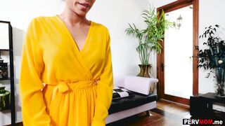 New stepmom Cali Lee deepthroated stepsons huge cock to prove a point