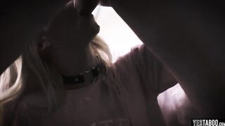 Cute blonde taboo fucked by her horny older stepdad