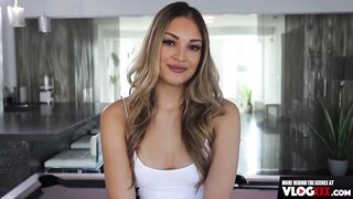BTS Interview With Sexy Blonde Slut Gizelle Blanco