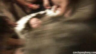 WIFE'S DREAM COMES TRUE AT CZECH GANG BANG
