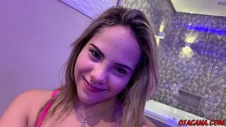 Beautiful young 18 year old in her first video