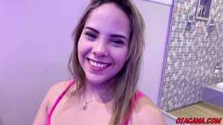 Beautiful young 18 year old in her first video
