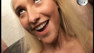 Leo Lady steht auf Sperma in der Fresse