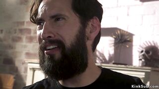 Huge dick husband anal fucks wife bdsm